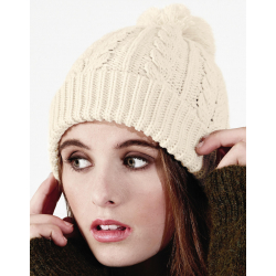 Beechfield Cable Knit Snowstar Beanie
