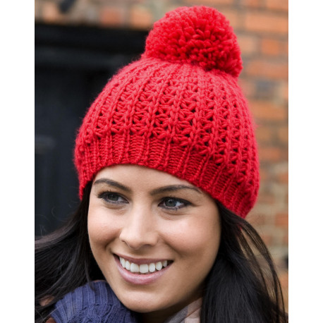 Result Winter Essentials Flute Pom Pom Hat