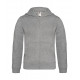 B&C Hooded Full Zip/kids Sweat