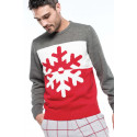 Kariban Pullover motif flocon