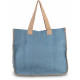Kimood JUTE BAG WITH CONTRAST STITCHING
