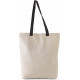 Kimood Sac shopping plat en toile avec poign�e contrast�e