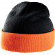 K-up Two-tone beanie with turn-up