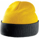 K-up Two-tone beanie with turn-up