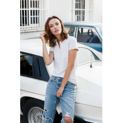 Kariban Polo vintage manches courtes femme