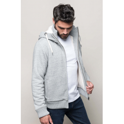 Kariban Vintage sherpa-lined fleece jacket