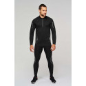Proact Men´s long-sleeved zip neck quick-dry T-shirt