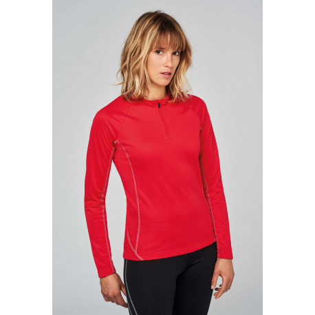 Proact Ladies´ zip neck running sweatshirt