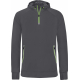 Proact Zip neck hooded sports sweatshirt