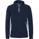 Proact Zip neck hooded sports sweatshirt