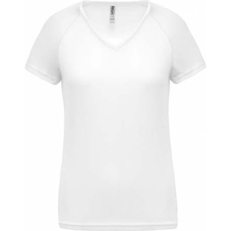 Proact Ladies� V-neck short-sleeved sports T-shirt