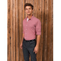 Premier Men´s long-sleeved microcheck gingham shirt