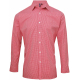 Premier Men´s long-sleeved microcheck gingham shirt