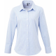 Premier Ladies´ long-sleeved microcheck gingham shirt