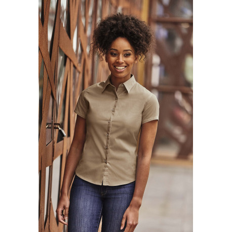 Russell Ladies´ Short-Sleeved Twill Shirt