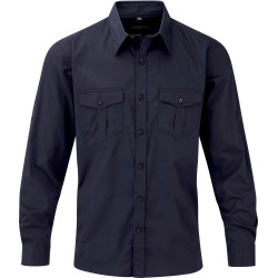 Russell CHEMISE HOMME MANCHES LONGUES TWILL ROLL-UP