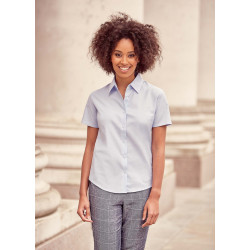 Russell CHEMISE FEMME MANCHES COURTES OXFORD