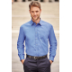 Russell CHEMISE HOMME POPELINE PUR COTON MANCHES LONGUES