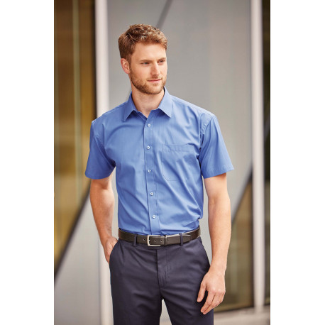 Russell Men´s Short-Sleeved Pure Cotton Poplin Shirt