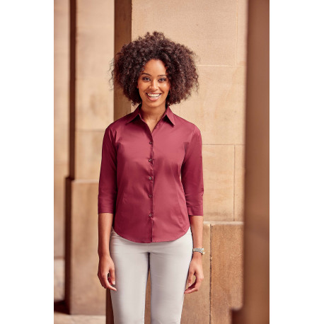 Russell Ladies´ 3/4 Sleeved Fitted Shirt