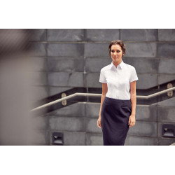 Russell Ladies´ Short-Sleeved Herringbone Shirt