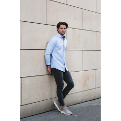 Russell CHEMISE A MOTIFS CHEVRONS MANCHES LONGUES