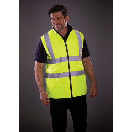 Yoko Hi-Vis Reversible Fleece Bodywarmer