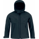 B&C Kids´ hooded softshell jacket