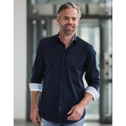 Russell Collection Men´s LS Tailored Contrast Ultimate Stretch Shirt