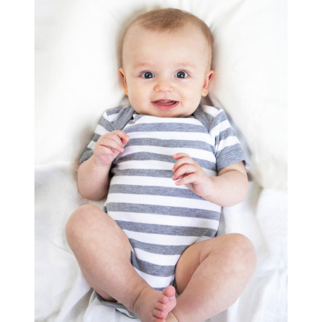 Babybugz Baby Striped Short Sleeve Bodysuit