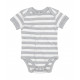 Babybugz Baby Striped Short Sleeve Bodysuit