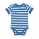 Babybugz Baby Striped Short Sleeve Bodysuit