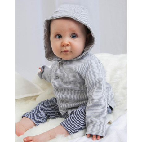 Babybugz Baby Striped Hooded T