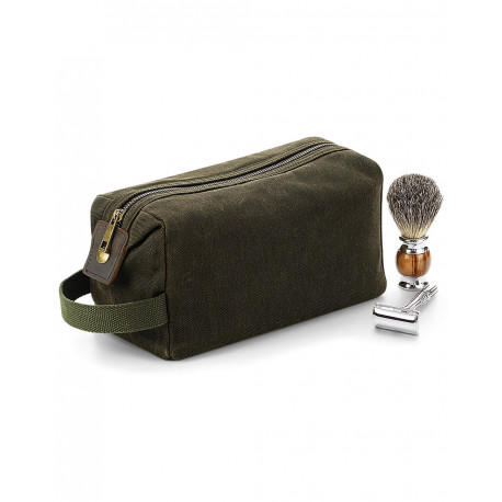 Quadra Heritage Waxed Canvas Wash Bag