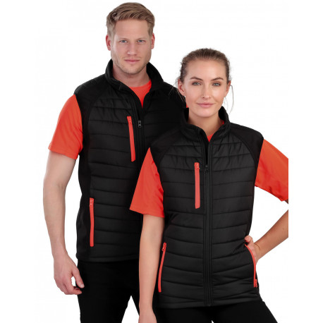 Result Black Compass Padded Softshell Gilet