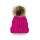 Beechfield Infant/Junior Fur Pom Pom Chunky Beanie