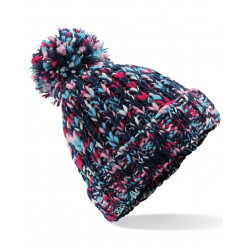 Beechfield Twister Chunky Pom Pom Beanie