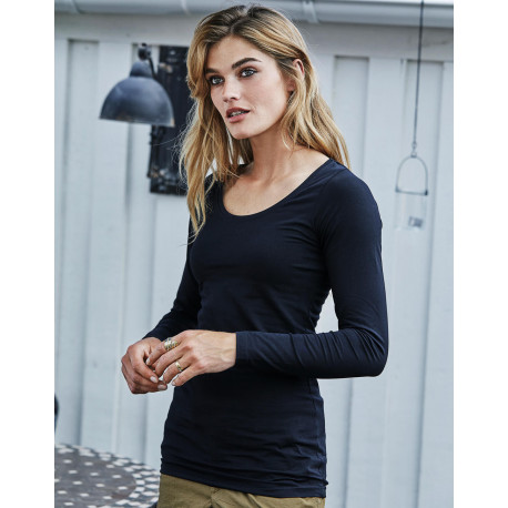 Tee Jays Ladies Stretch LS Tee Extra Long