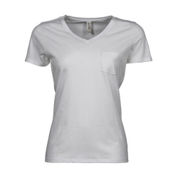 Tee Jays Ladies Luxury Pocket V-Tee