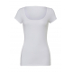 Bella+Canvas Sheer Mini Rib Scoop Neck T-Shirt