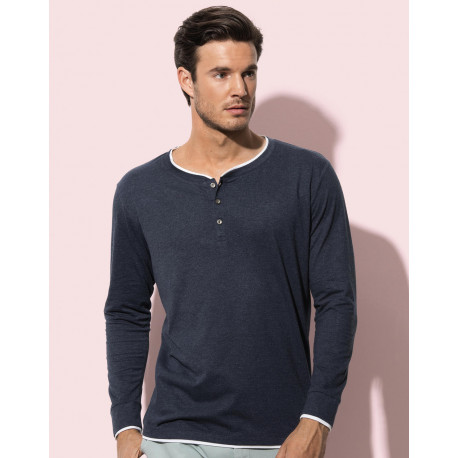 Stedman Luke Long Sleeve Henley T-shirt Men