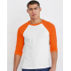 Bella+Canvas Unisex 3/4 Sleeve Baseball T-Shirt