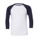 Bella+Canvas Unisex 3/4 Sleeve Baseball T-Shirt