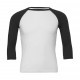 Bella+Canvas Unisex 3/4 Sleeve Baseball T-Shirt