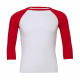 Bella+Canvas Unisex 3/4 Sleeve Baseball T-Shirt