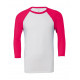 Bella+Canvas Unisex 3/4 Sleeve Baseball T-Shirt