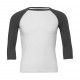 Bella+Canvas Unisex 3/4 Sleeve Baseball T-Shirt