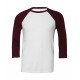 Bella+Canvas Unisex 3/4 Sleeve Baseball T-Shirt