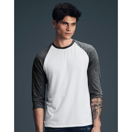 Anvil Adult Tri-Blend 3/4 Sleeve Raglan Tee