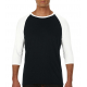 Anvil Adult Tri-Blend 3/4 Sleeve Raglan Tee
